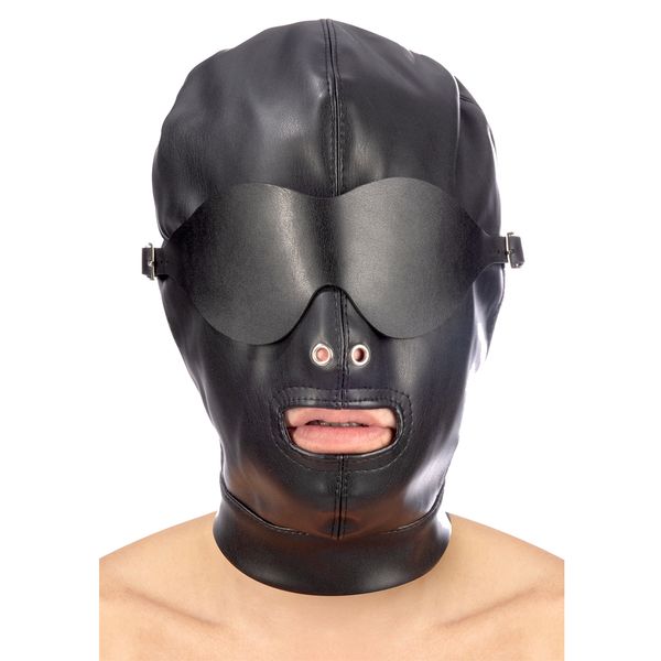 Kominiarka BDSM z otworem na usta. zdjęcie 5