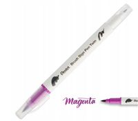 DWUSTRONNY PISAK PĘDZELKOWY DO KALIGRAFII MAGENTA PENTEL