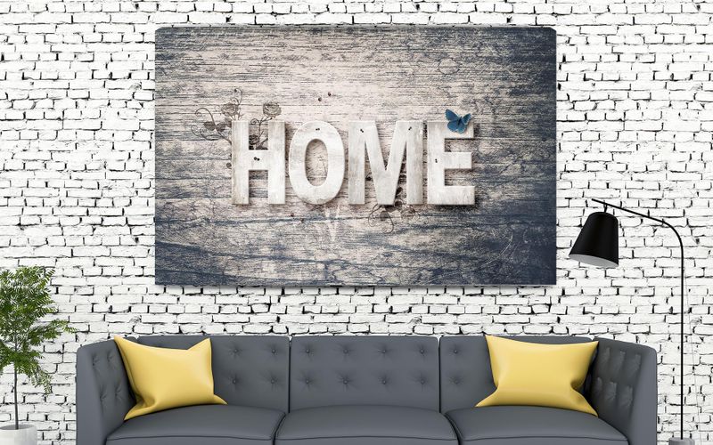 Foto obraz na płótnie "Home - napis" 40x30 zdjęcie 1