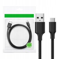 2 x Kabel UGREEN US184 USB-C 1m Szybkie Ładowanie i Transfer Danych Czarny
