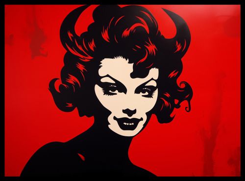 Plakat 55x40cm Czerwona Diablica na Arena.pl