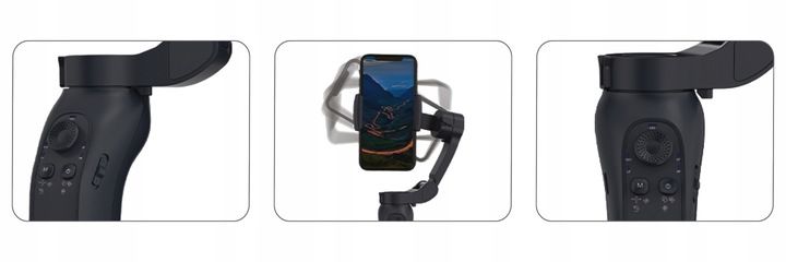 GIMBAL DO TELEFONU RĘCZNY STABILIZATOR OBRAZU iOS ANDROID SKŁADANY SELFIE zdjęcie 11