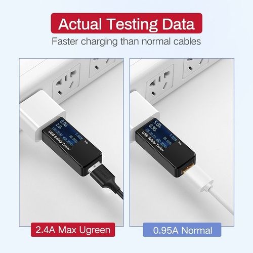 Kabel micro USB UGREEN QC 3.0 2.4A 2m (czarny) na Arena.pl