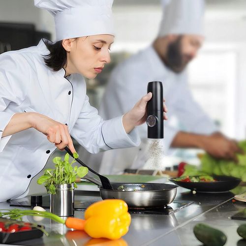 USB ŁADOWANIE ELEKTRYCZNY MŁYNKÓW DO SOLI I PIEPRZU, 2X MŁYNEK DO PRZYPRAW na Arena.pl