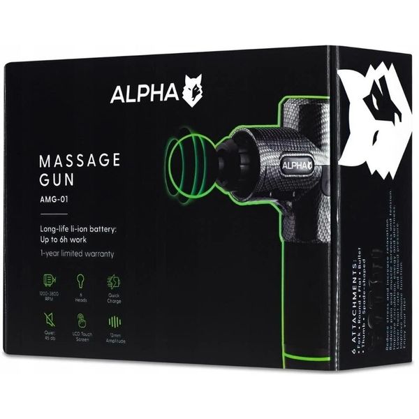 Masażer ALPHA Gun AMG-01 Czarny zdjęcie 8