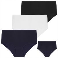 FIGI MAJTKI DAMSKIE bawełniane wysoki stan maxi bikini MORAJ r. L 3-PAK mix