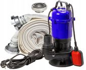 POMPA WODY CZYSTEJ SZAMBA BRUDNEJ ROZDRABNIACZEM ZATAPIALNA PŁYWAK WĄŻ 20M