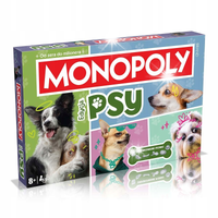 Gra rodzinna planszowa Monopoly Psy Winning Moves dla całej rodziny