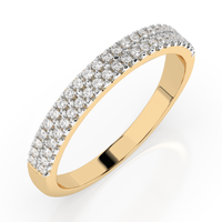pierścionek z żółtego złota 585 z diamentem (brylantem) 0,18 ct lab