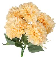 Dalia w bukiecie sztuczne kwiaty jak żywe 30cm 5 główek