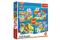 PUZZLE 4w1 Biegncer pieski / Psi Patrol 34628