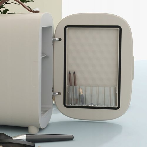 HOMCOM Mini Lodówka 4L, chłodzenie i podgrzewanie, przenośna, na kosmetyki. na Arena.pl