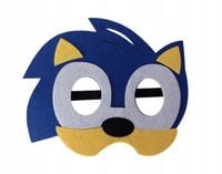 SONIC Hedgehog maska filcowa PRZEBRANIE kostium karnawałowy strój