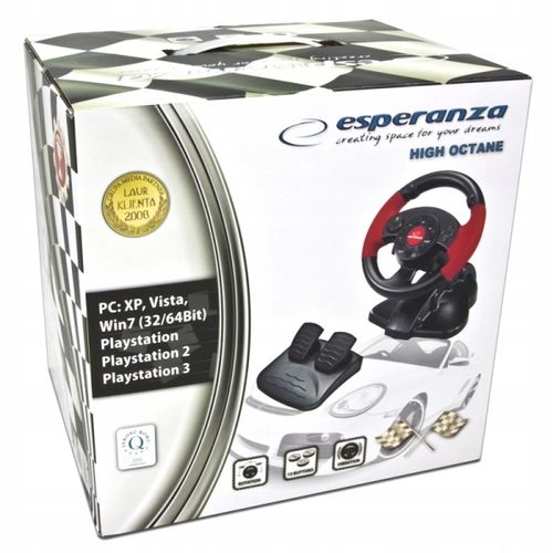 2 x Kierownica Esperanza HIGH OCTANE PC PS1 PS2 PS3 na Arena.pl