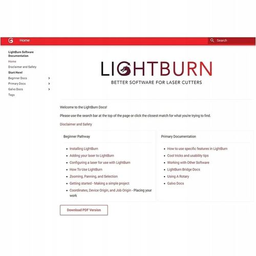 Klucz wersji oprogramowania LightBurn G-Code dla grawerów laserowych na Arena.pl