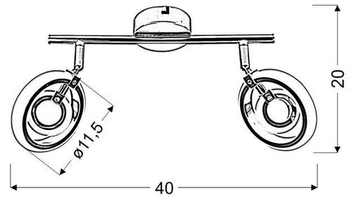 Celt listwa 2x6W LED chrom 3000K na Arena.pl