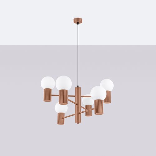 Żyrandol HALO 6 mocca na Arena.pl