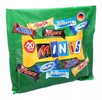 ZESTAW Mini batony Mars Snickers Bounty Twix Milky Way MINIS 400g DE