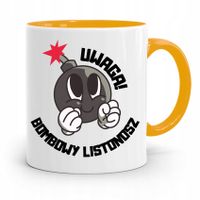 Kubek Żółty Dla Listonosza Bombowy Listonosz Z Nadrukiem Ze Zdjęciem