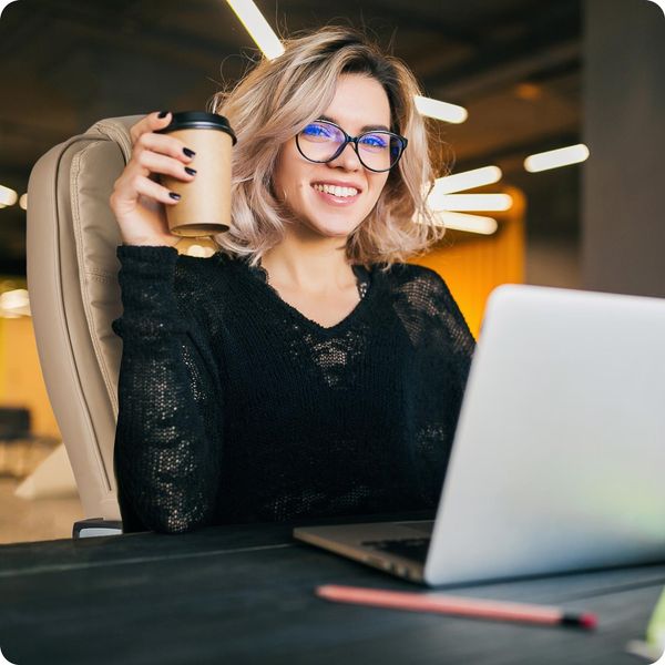 Fotel biurowy Sofotel Porto - beżowy zdjęcie 3