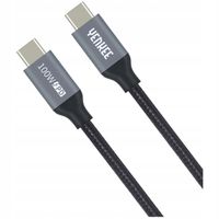 2 x Kabel 1,5m USB-C - USB-C TypC 3.1 Gen2 ALU 5A 100W