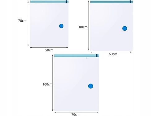 Worki Próżniowe na Ubrania Zestaw 15szt 3 Rozmiary 50x70cm 60x80cm na Arena.pl