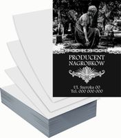 Ulotki A5 reklamowe firmowe 1000 szt projekt w cenie PRODUCENT NAGROBKÓW