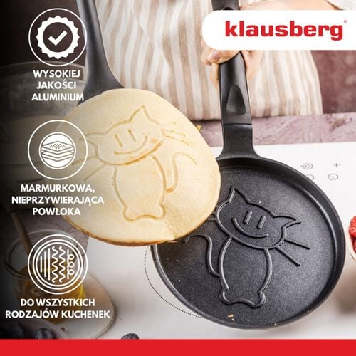 patelnia do naleśników z kotkiem 18cm klausberg kb-7973 na Arena.pl