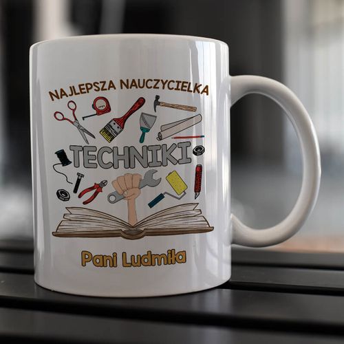 Kubek z imieniem dla nauczycielki / nauczyciela techniki na Arena.pl