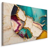 Obraz Canvas Do Salonu Kolorowy MARMUR Abstrakcja 70cm x 50cm