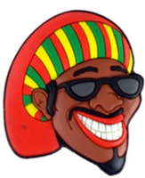 Magnes Rasta do Lodówki - Kolorowa Ozdoba w Stylu Jamajskim