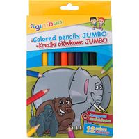 kredki ołówkowe gimboo 12kol sześciokątne jumbo