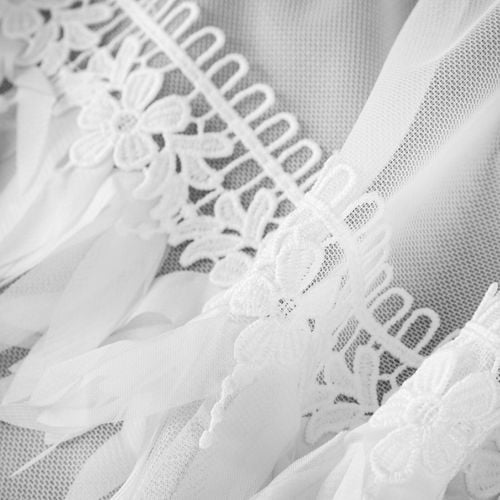 Firana na przelotkach z aplikacją SYLVI 300X150 biała na Arena.pl