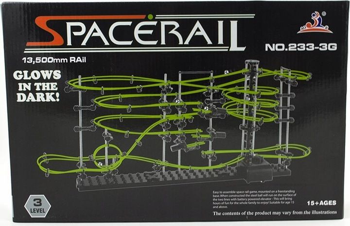 Tor kulkowy rollercoaster level 3G glow świecący Spacerail zdjęcie 3