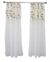 Zasłony chłopca SAMOCHODY styl skandynawsk 300x160