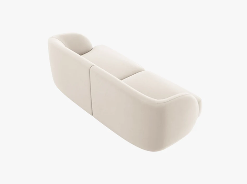 SOFA 2-OSOBOWA MILEY WELUR BEŻ na Arena.pl