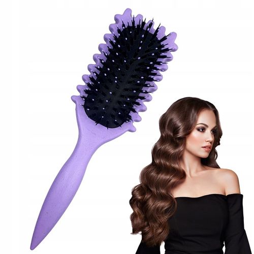 Szczotka Do Włosów Kręconych Definiująca Loki Włosie Dzika Do LokówFiolet na Arena.pl