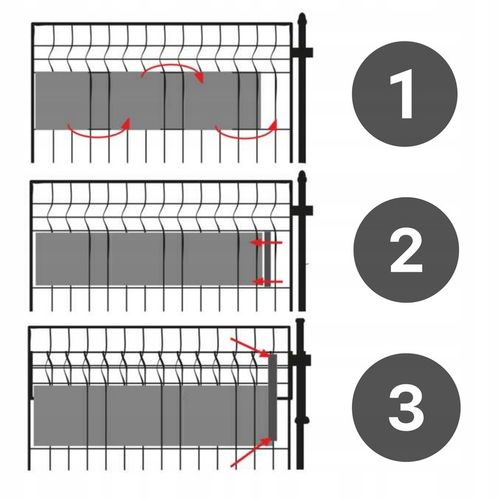TAŚMA OGRODZENIOWA JASNOSZARA 19x35m OSŁONA NA OGRODZENIE PANELOWE PŁOT +UV na Arena.pl