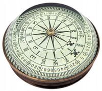 Kompas Soczewkowy Mosiężny - Retro Replika - NC2511
