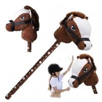 Pluszowa Głowa Konia na kiju Dżwięk HOBBY HORSE
