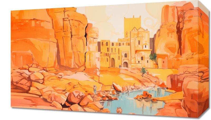 Obraz 50x30cm Ruiny pod Słońcem zdjęcie 1