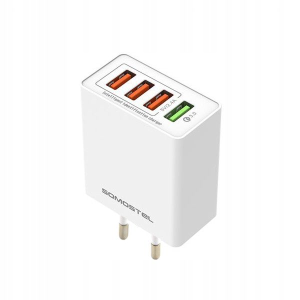 ŁADOWARKA SIECIOWA 3A+2.4A 4XUSB QC 3.0 zdjęcie 3