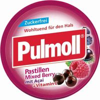 PULMOLL Cukierki Mixed Berry Acai 45g BEZ CUKRU