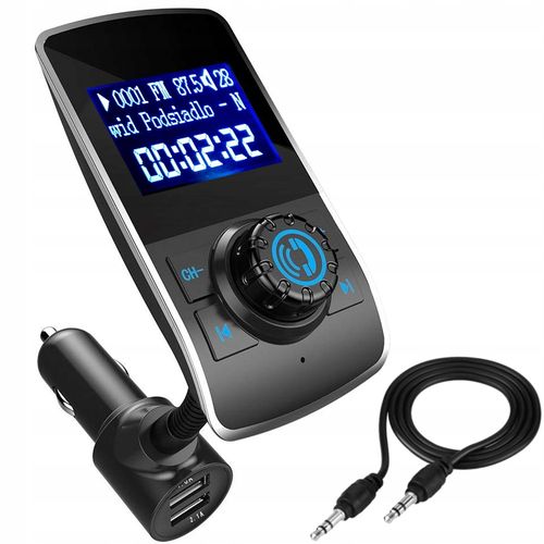 TRANSMITER FM BLUETOOTH MP3 2x USB 3.1A ŁADOWARKA na Arena.pl
