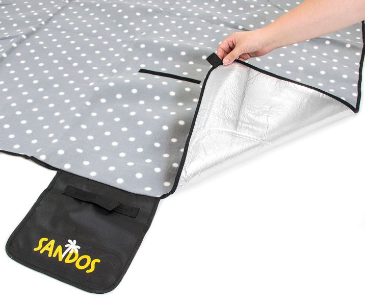 Koc piknikowy 200x200 groszki zdjęcie 7