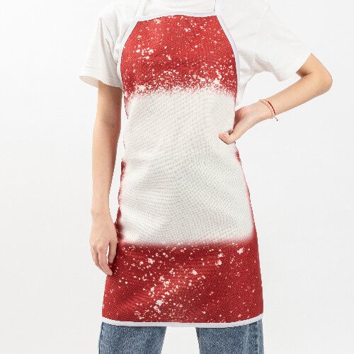 Fartuch lniany Bleached Starry Red do sublimacji na Arena.pl