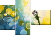 100CM 70CM ZEGAR 3 ELEM DMUCHAWIEC SŁOŃCU ŚCIENNY OBRAZ