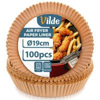 Wkład do frytkownicy beztłuszczowej Air Fryer papierowy okrągły 19 cm
