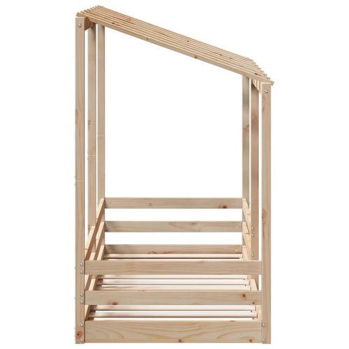 Rama łóżka dziecięcego z daszkiem, 75x190 cm, drewno sosnowe na Arena.pl