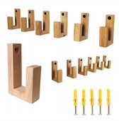 Wieszak Drewniany na ubrania Dzieciece Smoczek dla Dzieci Surowy Dębowy Dąb